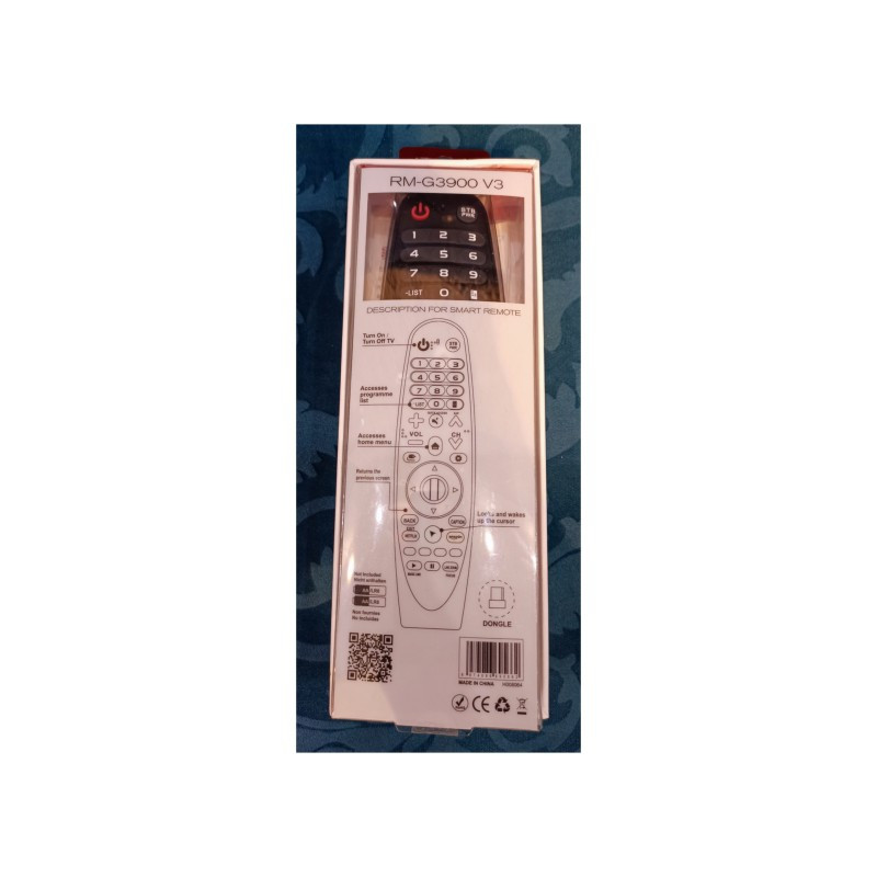 ریموت کنترل تلویزیون ال جی مدل  RM-G3900 V3 مناسب تلویزیون ال جی