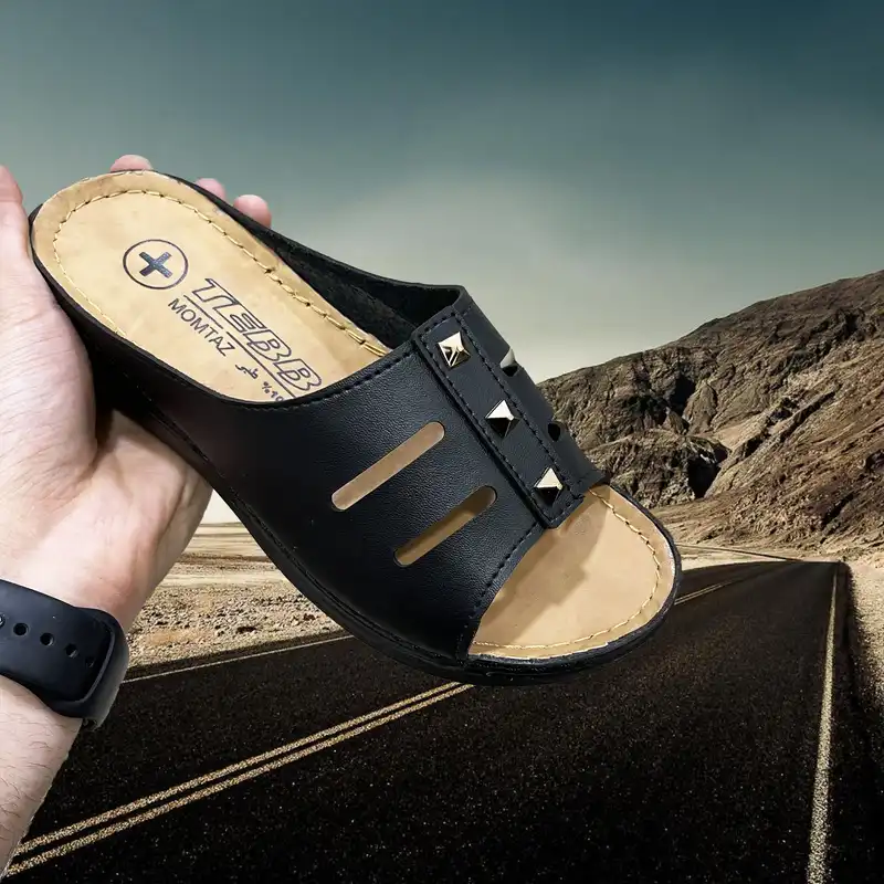 دمپایی زنانه مدل نیکتا پوش رنگ مشکی