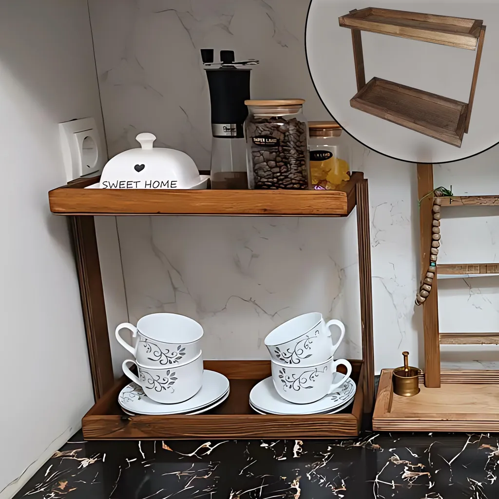 استند جا ادویه ای مدل چوبی