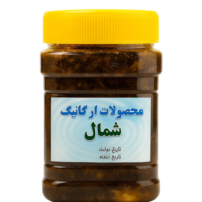 ترشی بادمجان و سبزیجات معطر ارگانیک شمال - 650 گرم