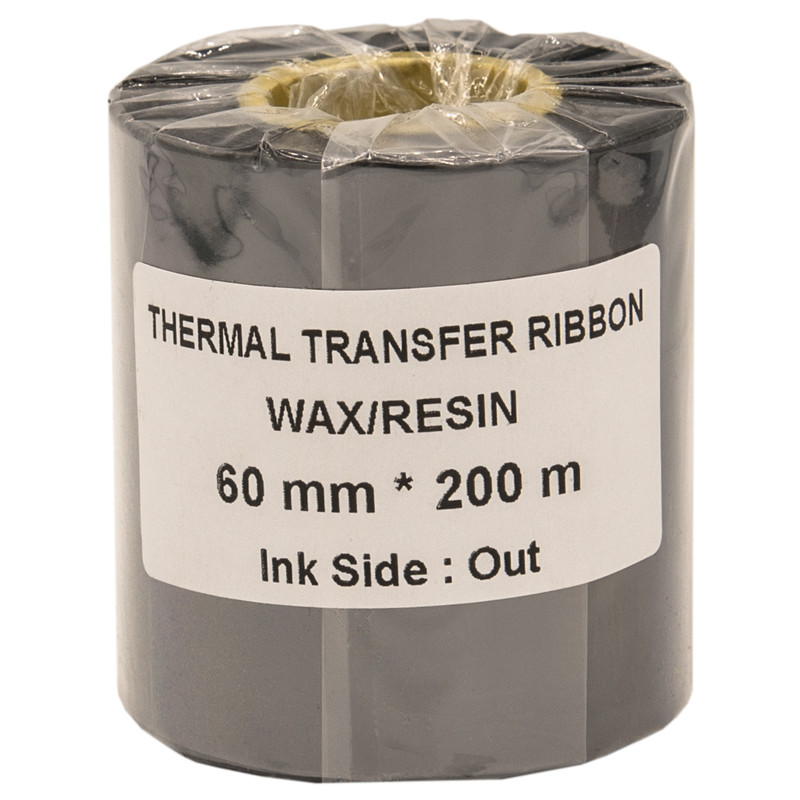 ریبون پرینتر لیبل زن مدل WAX RESIN 60mm x 200m بسته 2 عددی