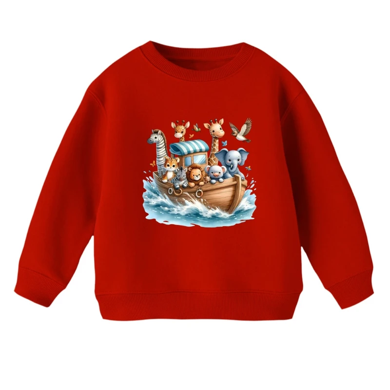 سویشرت بچگانه مدل کشتی حیوانات