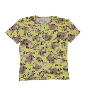 تی شرت آستین کوتاه زنانه خرسی پنبه ای