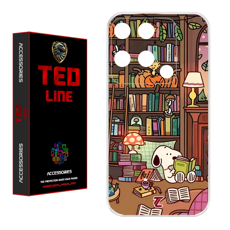 کاور تدلاین طرح اسنوپی کد 1218 مناسب برای گوشی موبایل شیائومی Redmi 10C / Poco C40