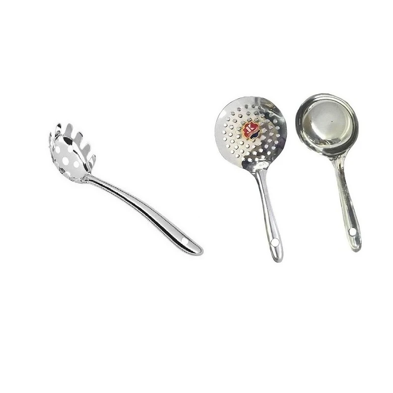 سرویس کفگیر و ملاقه 3 پارچه مدل هندي کد KMM 