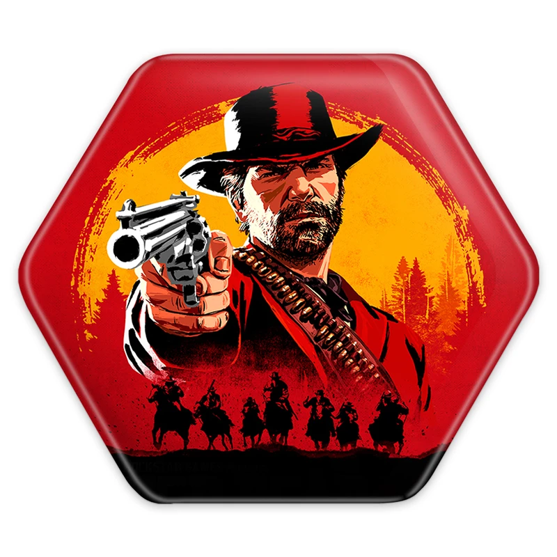 پیکسل خندالو طرح رد دد Red Dead مدل شش ضلعی کد 10293