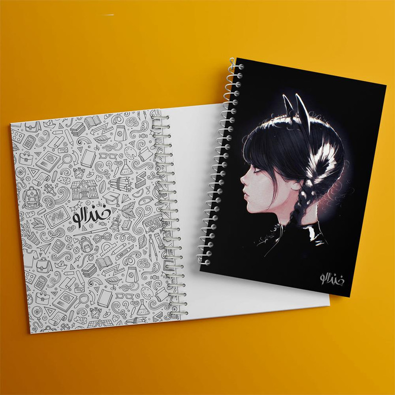 دفتر مشق 100 برگ خندالو طرح سریال ونزدی Wednesday کد 25300