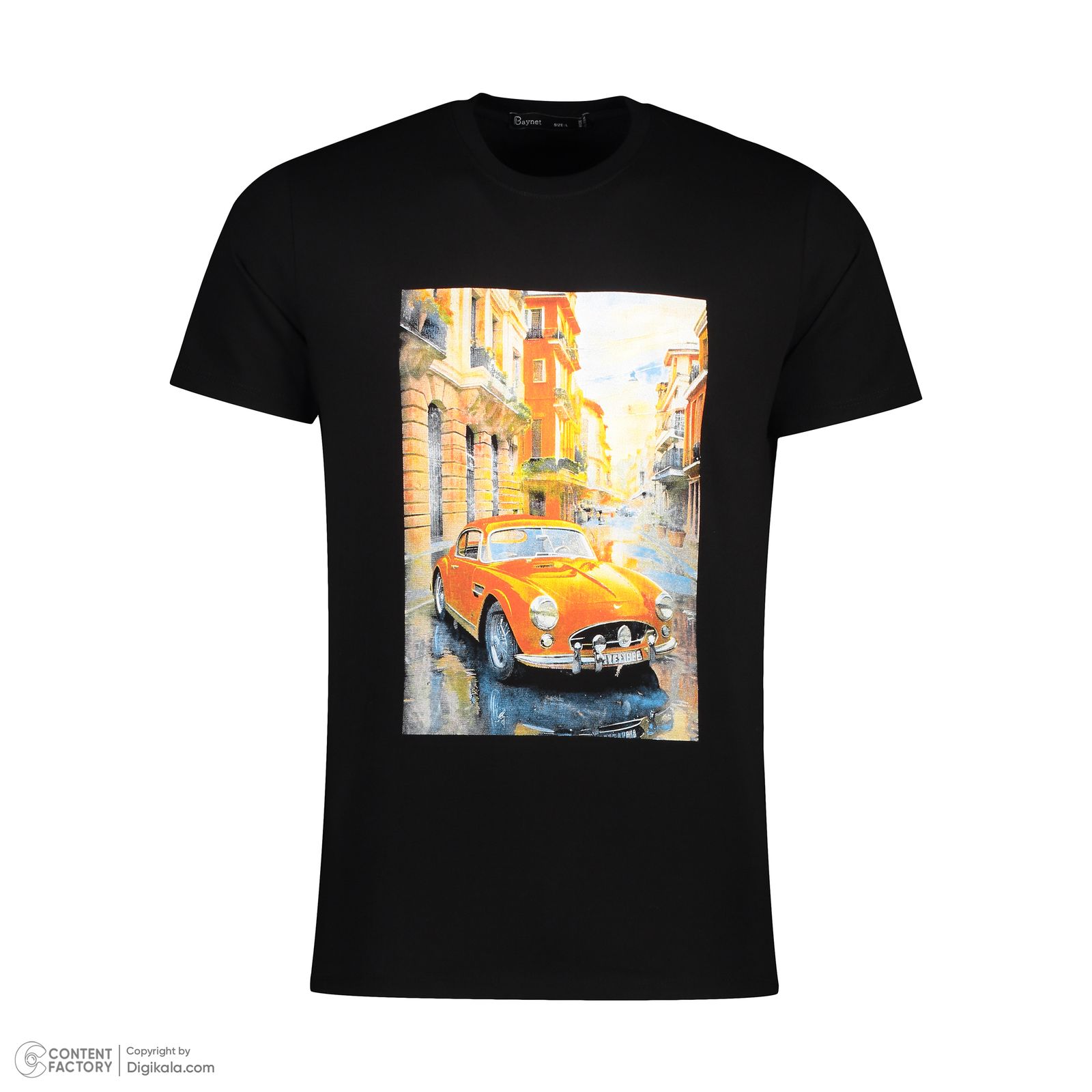 تی شرت آستین کوتاه مردانه باینت مدل 780-1 رنگ مشکی -  - 6