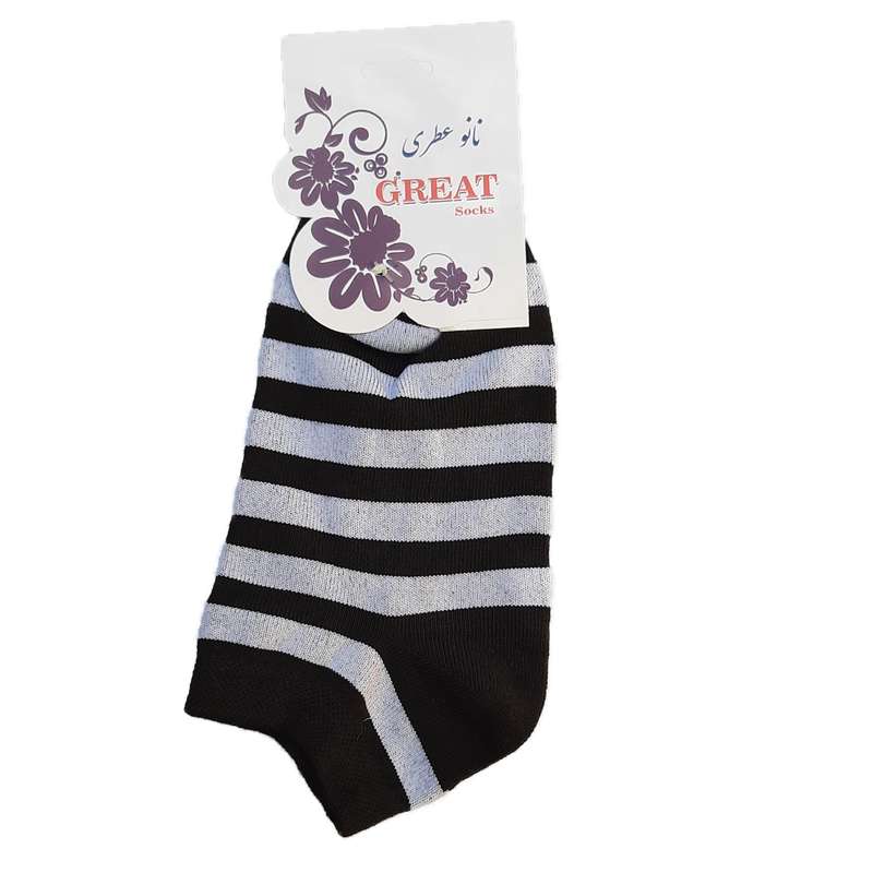 جوراب دخترانه مدل راه راه کد 00