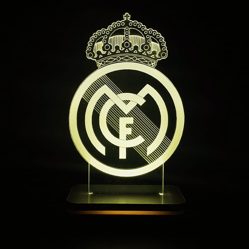 چراغ خواب سان لیزر طرح رئال مادرید مدل کلید دار