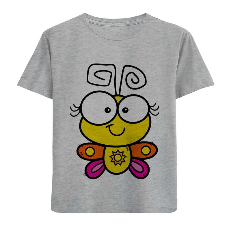 تی شرت آستین کوتاه دخترانه مدل زنبور F714