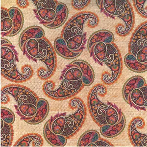 کاغذ کادو طرح بته جقه  کنفی بسته 25 عددی