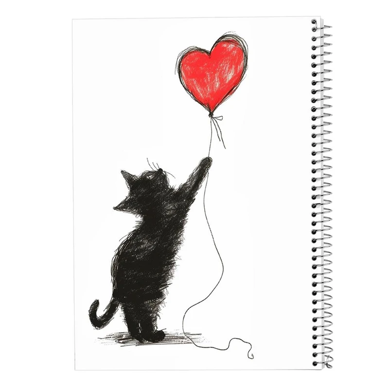 دفتر ژورنال نویسی 50 برگ مدوپد مدل نقطه ای طرح موجودات فانتزی کد DF17146