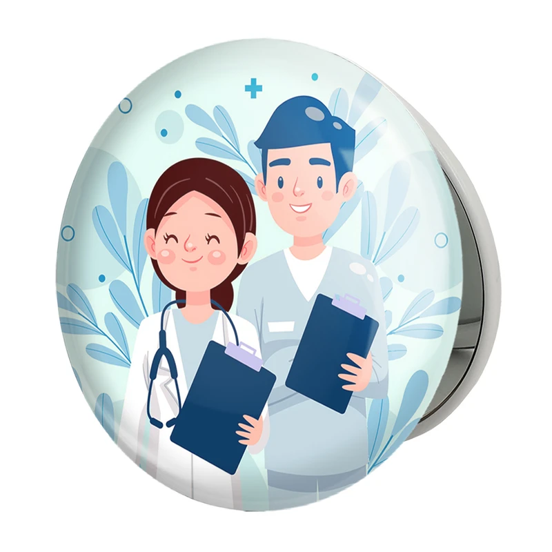 آینه جیبی خندالو طرح پزشک و پرستار مدل تاشو کد 31027