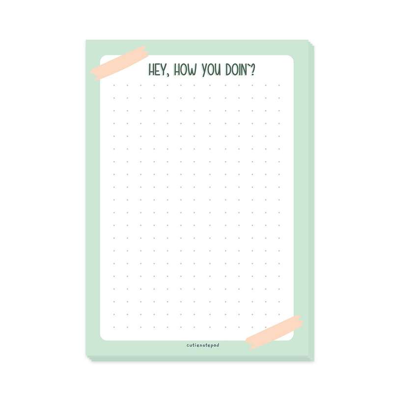 کاغذ یادداشت کیوتی مدل How You Doin بسته 30 عددی