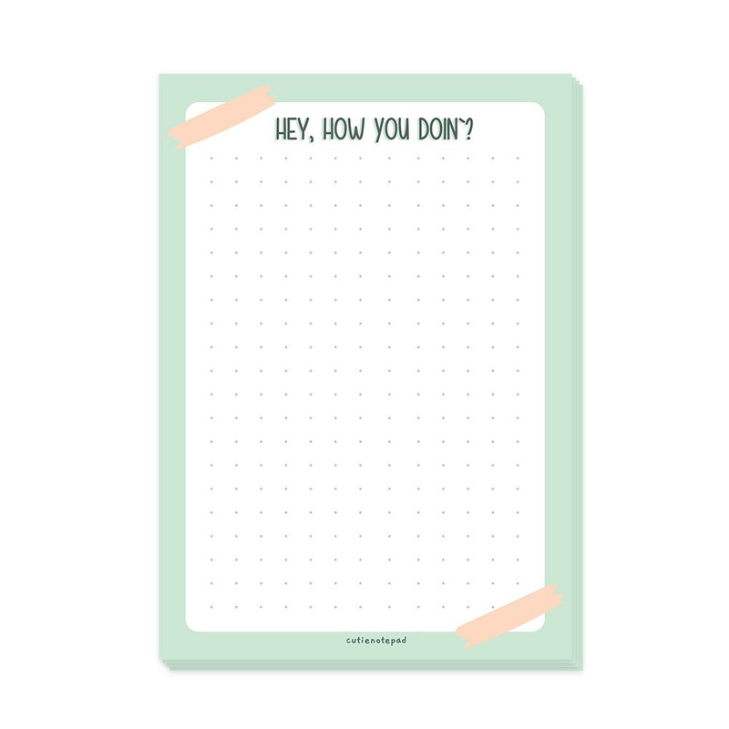 کاغذ یادداشت کیوتی مدل How You Doin بسته 30 عددی