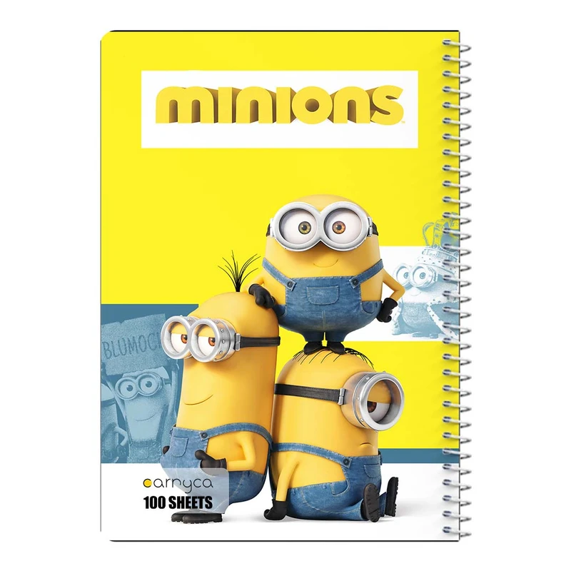دفتر مشق 100 برگ سیمی کارنیکا طرح مینیون ها Minions کد 50393