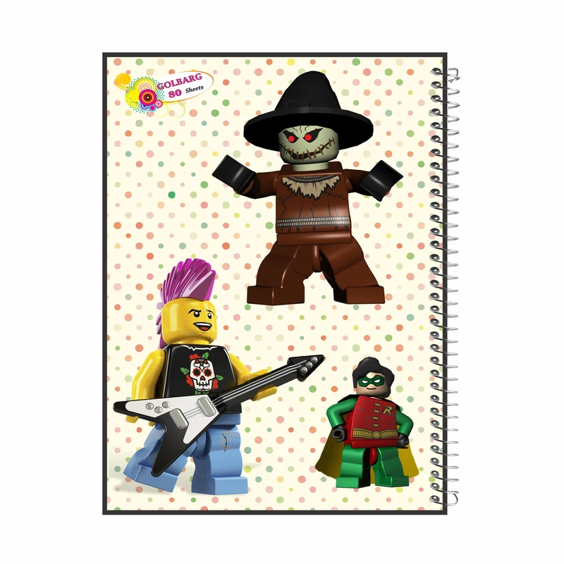 دفتر مشق 80 برگ گلبرگ طرح لگو کد 80974