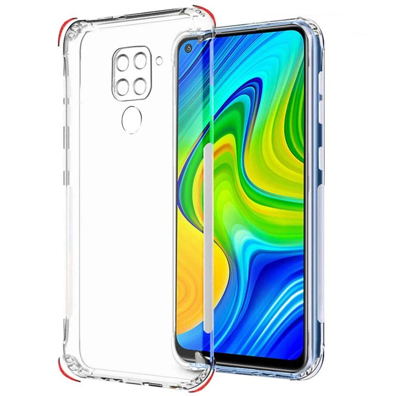 کاور مدل ژله ای مناسب برای گوشی موبایل شیائومی Redmi Note 9 به همراه محافظ لنز دوربین