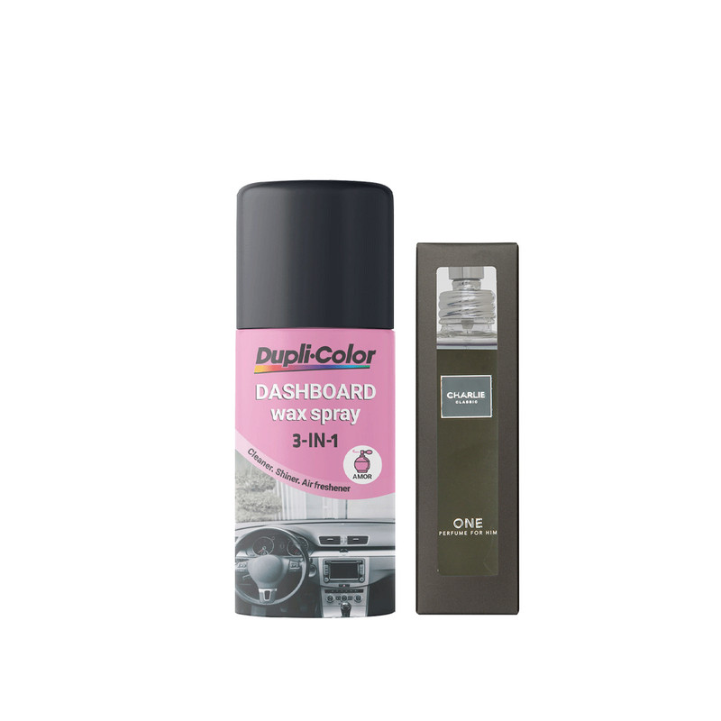 اسپری پولیش و واکس خودرو دوپلی کالر مدل amor one حجم 150 میلی لیتر مجموعه 2 عددی