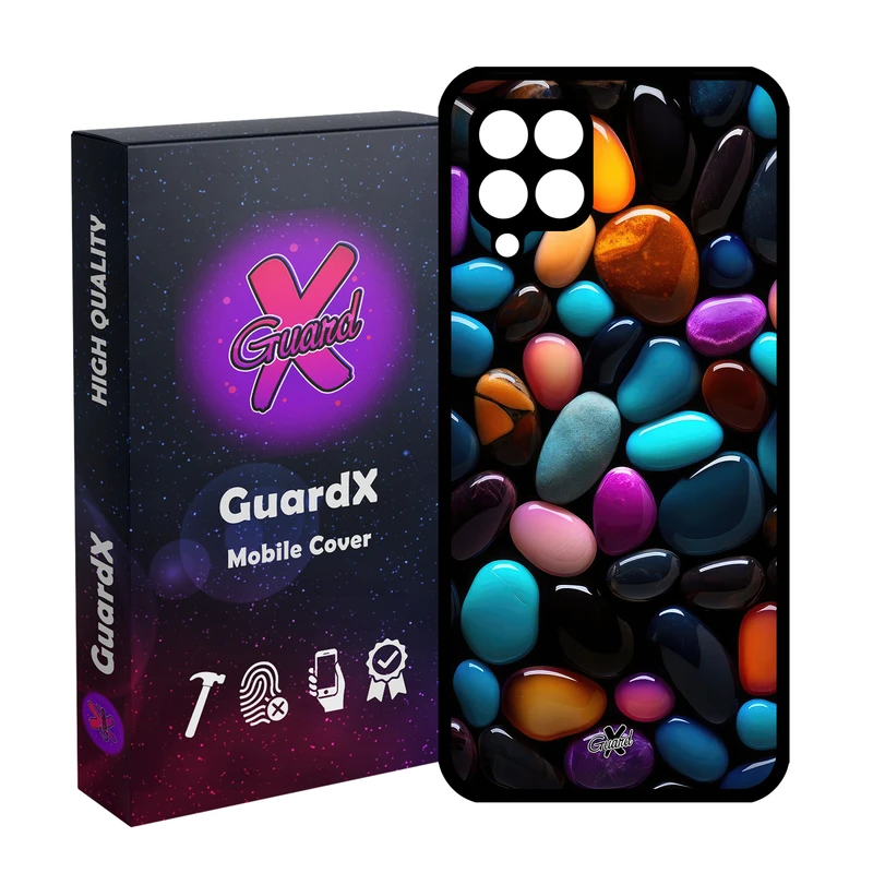 کاور گارد ایکس طرح سنگ مدل Glass10710 مناسب برای گوشی موبایل سامسونگ Galaxy A12/M12/F12