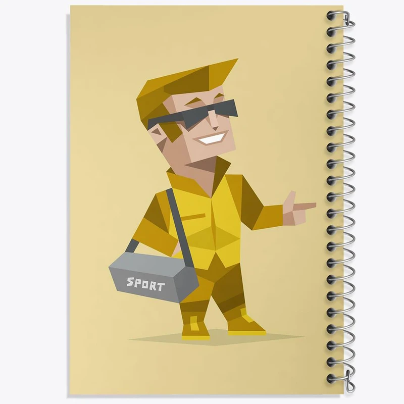 دفتر مشق 100 برگ خندالو طرح تایپ شخصیتی کارآفرین ESTP کد 7708