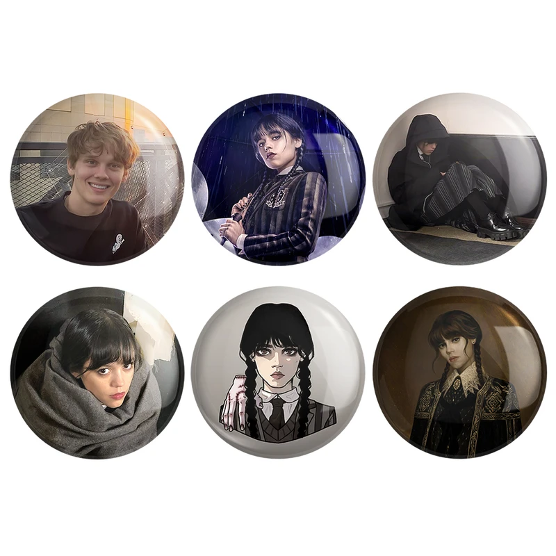 مگنت خندالو طرح سریال ونزدی Wednesday کد 1339B مجموعه 6 عددی