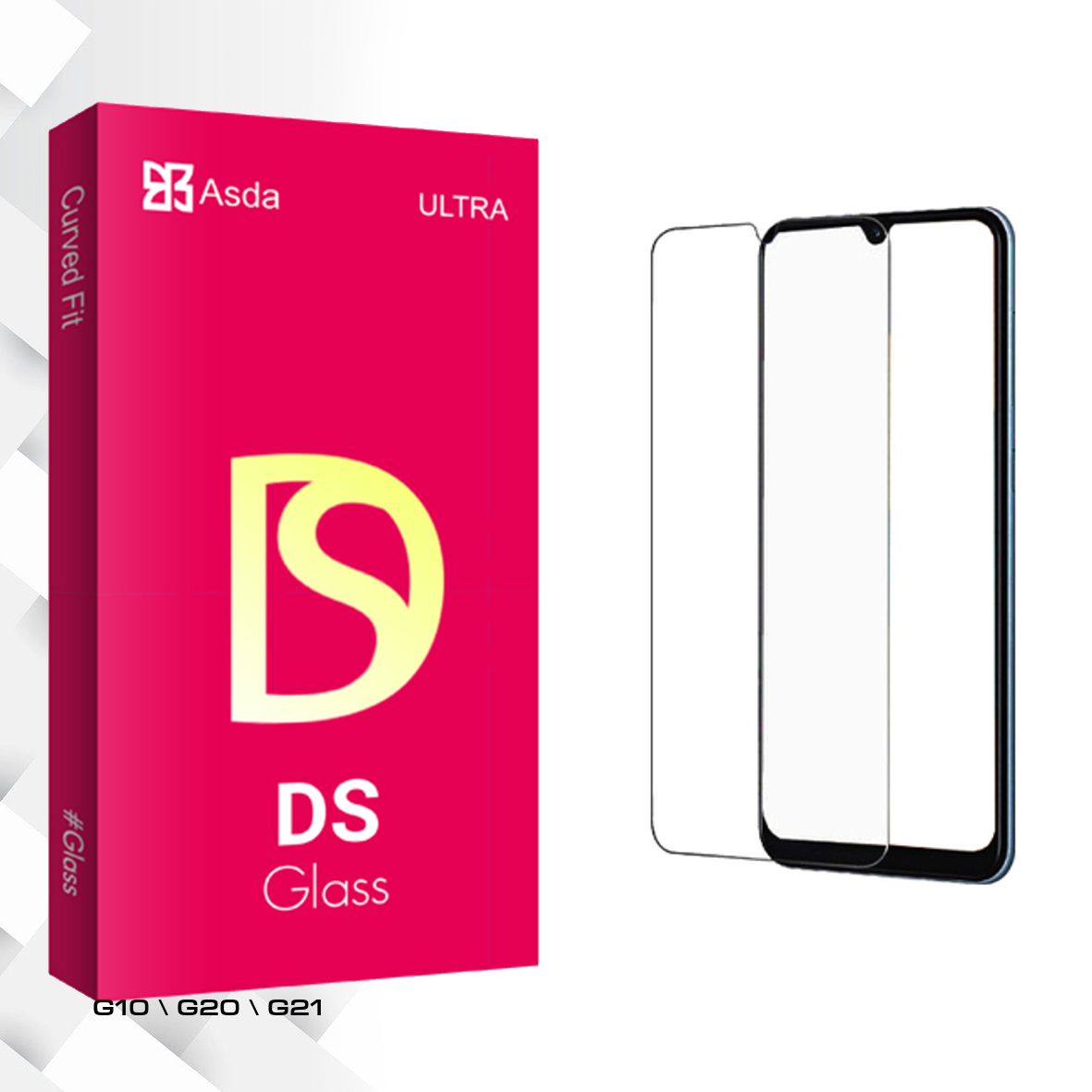 محافظ صفحه نمایش شیشه ای آسدا مدل DS Glass مناسب برای گوشی موبایل نوکیا G10  G20  G21