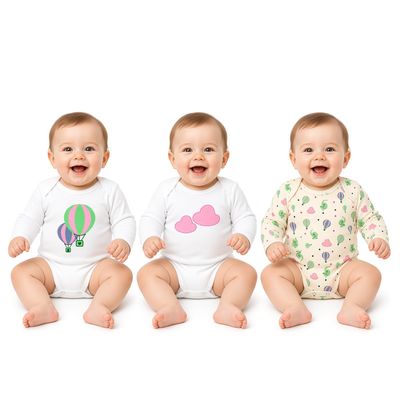 بادی نوزادی نیل کوک مدل BALLOONS PACK مجموعه 3 عددی
