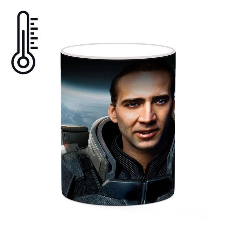ماگ حرارتی کاکتی طرح نیکولاس کیج Nicolas Cage مدل mgh27023