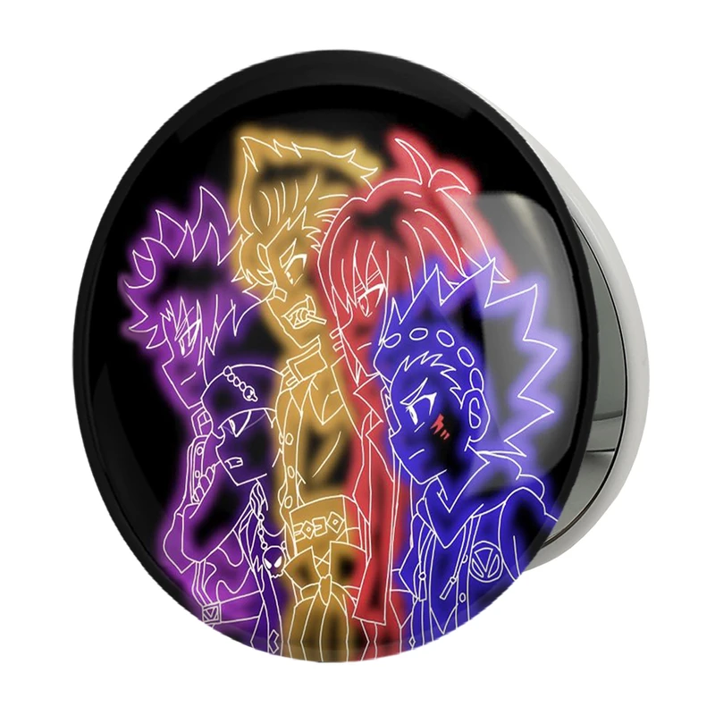 آینه جیبی خندالو طرح انیمه فرفره های انفجاری مدل تاشو کد 27850 