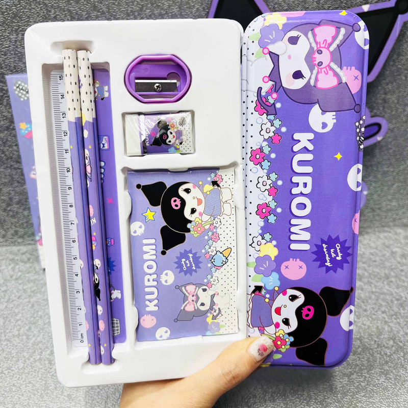 بسته لوازم تحریر مدل کورومی عروسکی بسته 7 عددی