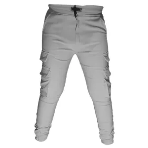 شلوار مردانه جامه آسمان آبی مدل اسلش چند جیب چهار نقاب 024 رنگ طوسی