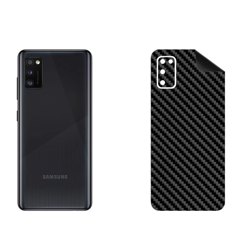 برچسب پوششی بستور مدل BT-Fiber طرح فیبر کربن مناسب برای گوشی موبایل سامسونگ Galaxy A41