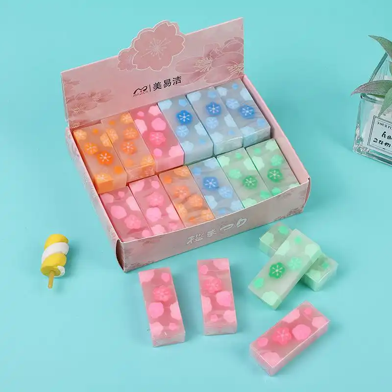 پاک کن طرح شکوفه بهاری بسته 4 عددی