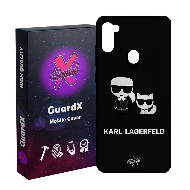 کاور گارد ایکس طرح Karl Lagerfeld مدل Glass10423 مناسب برای گوشی موبایل سامسونگ Galaxy A11/M11