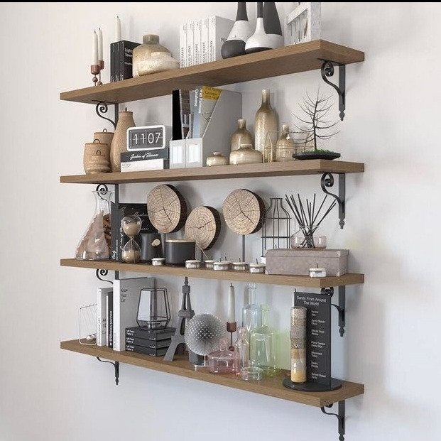 شلف دیواری مدل فرفروژه کد 25×30 بسته 2 عددی