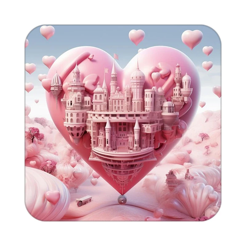 زیر لیوانی کاکتی مدل عاشقانه کد mp10349