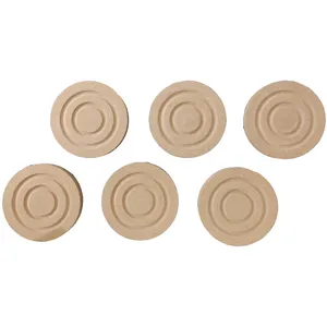 زیر لیوانی چوبی خام مدل HDS1068M16KH بسته 6 عددی