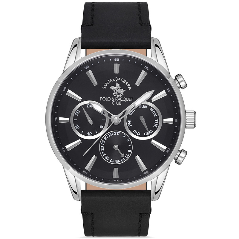 ساعت مچی عقربه‌ای مردانه کوارتز کورنوگراف سانتا باربارا پولو راکت کلاب مدل SB.1.10419-1