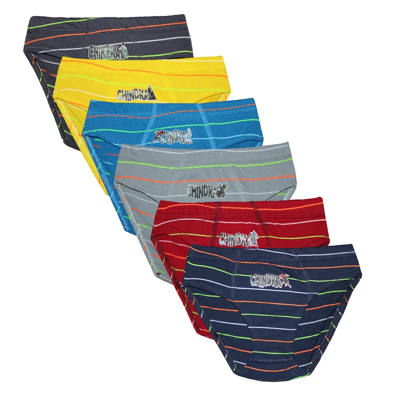 شورت پسرانه چیندکا مدل راه راه کد 1001 مجموعه 6 عددی