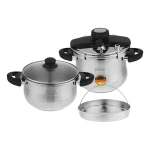 زودپز دوقلو رومانتیک هوم مدل 34 گنجایش 7 و 5 لیتر