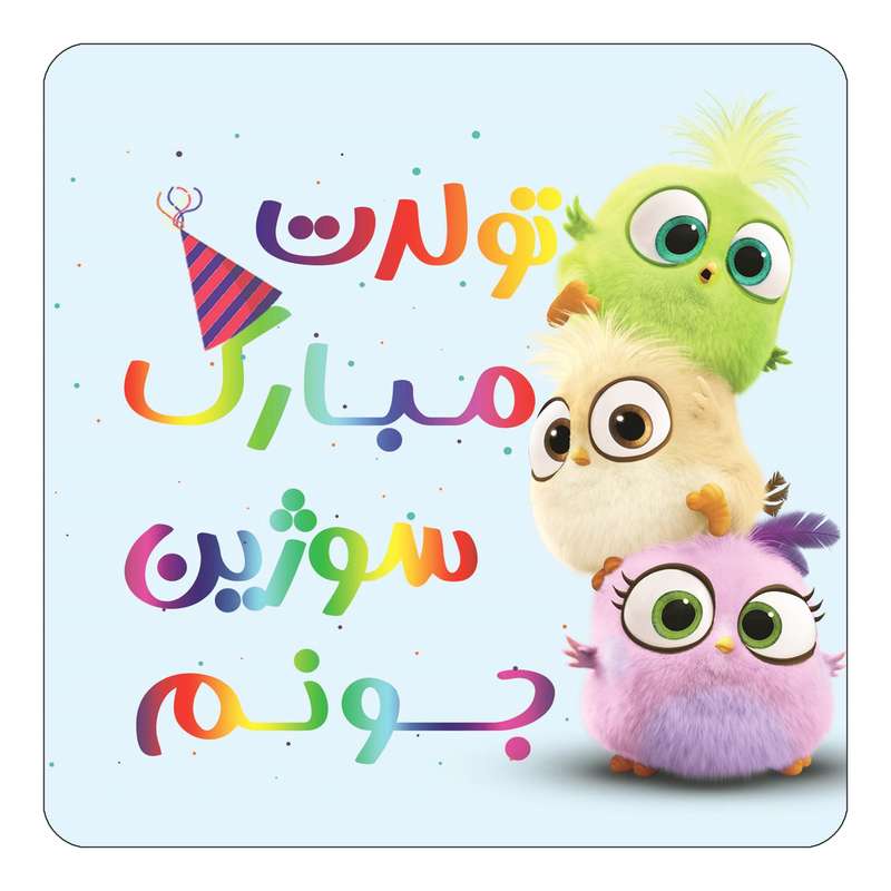 مگنت کاکتی طرح تولد سوژین مدل پرندگان خشمگین Angry Birds کد mg59169