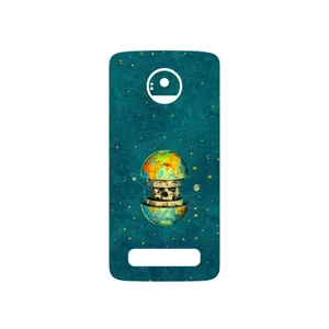 MAHOOT Collage of Earth Face Cover Sticker for Motorola Moto Z Play