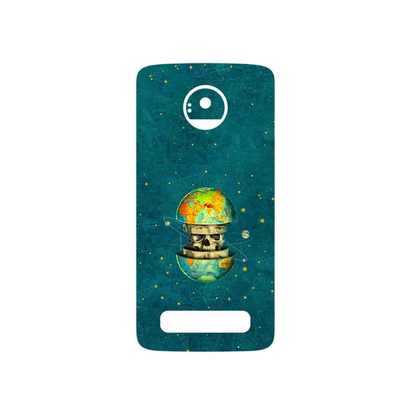 برچسب پوششی ماهوت مدل Collage of Earth Face مناسب برای گوشی موبایل موتورولا Moto Z Play