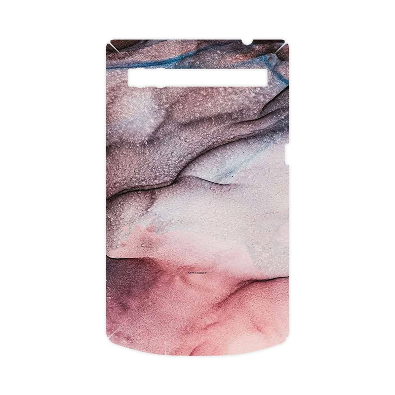 برچسب پوششی ماهوت مدل Smoky pink marble-FullSkin مناسب برای گوشی موبایل بلک بری P9983