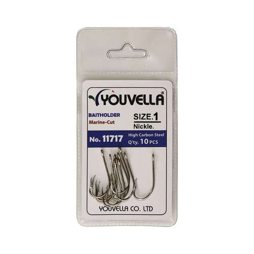 قلاب ماهیگیری یوولا مدل 11717-NI سایز 1 بسته 10 عددی