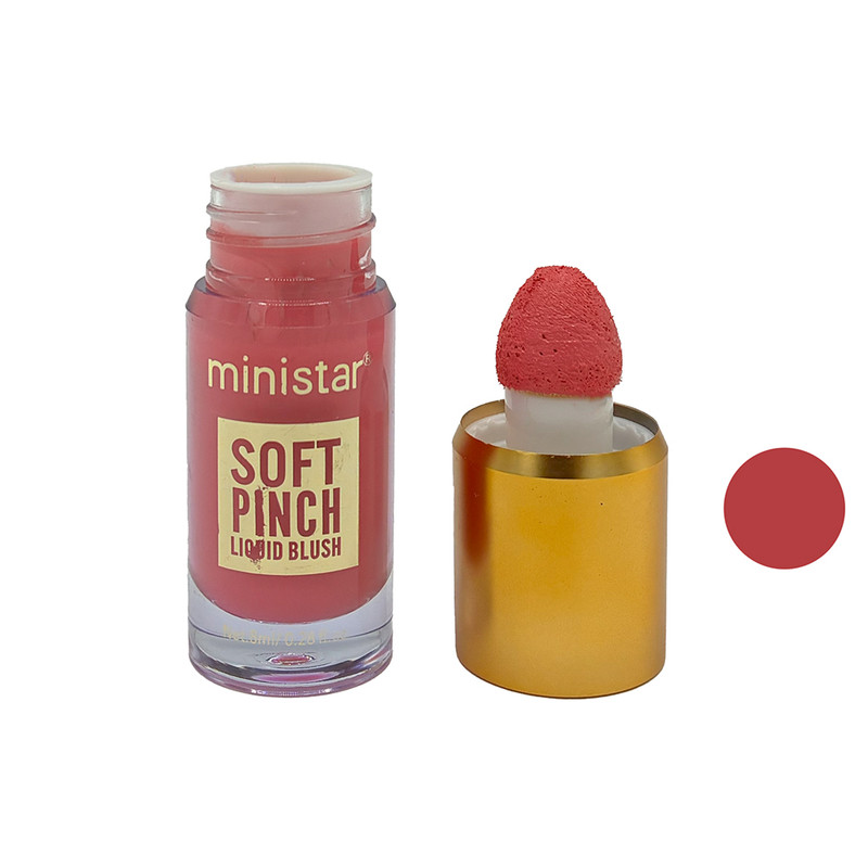 رژگونه مایع ترکیبی مینی استار مدل soft pinch شماره 2
