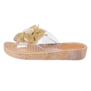 دمپایی زنانه مدل مرواریدی کد G.D.2.2.8.7