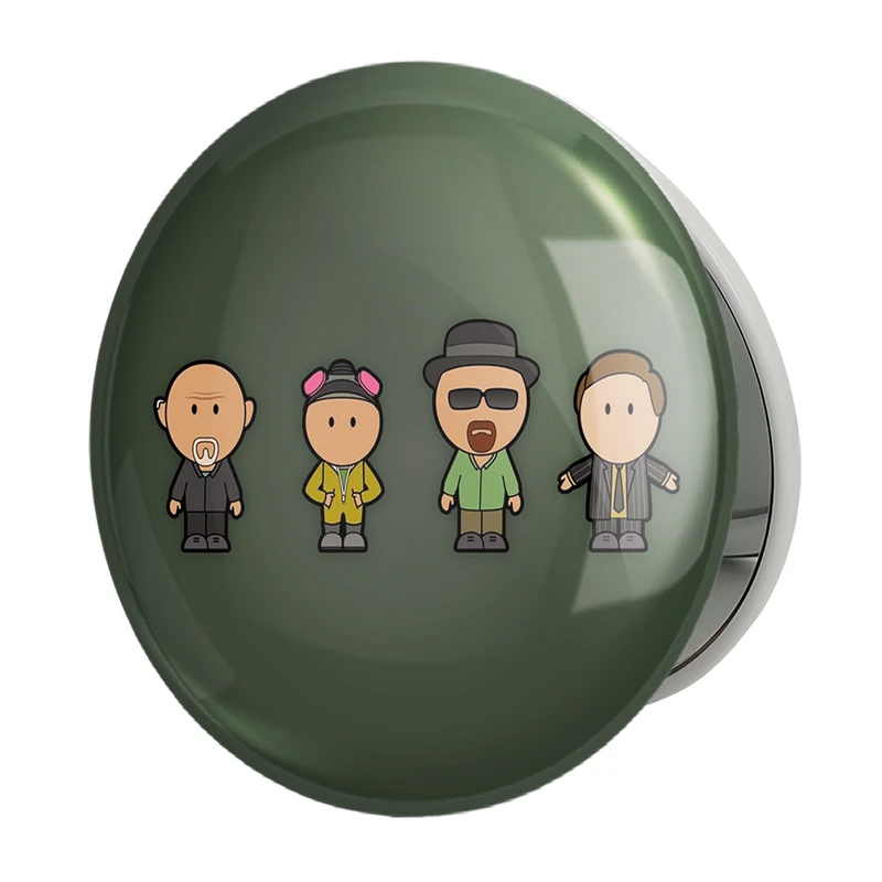 آینه جیبی خندالو طرح سریال بریکینگ بد Breaking Bad مدل تاشو کد 13295 